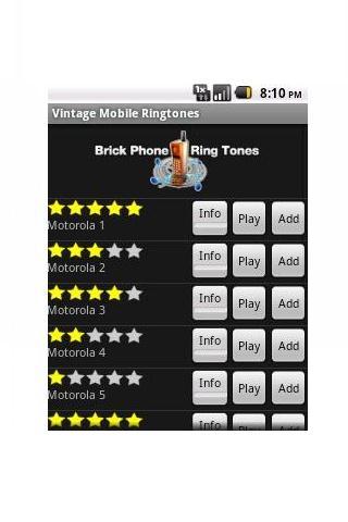 Brick Phone Ringtones Screen 3