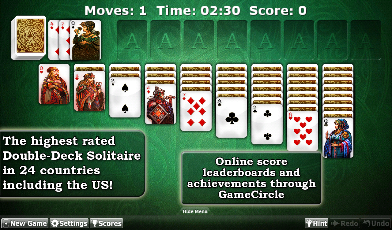 How do you play double solitaire?