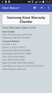 KNOX Status+ RootCheck Samsung Screenshots 1