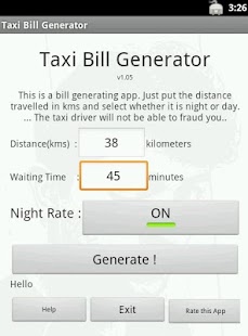 How to mod Taxi Bill Generator 1.0 unlimited apk for android