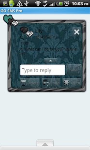download GO SMS THEME/ZebraDamask free