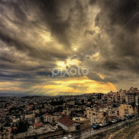 NAZARETH by George Arnon - City,  Street & Park Skylines
