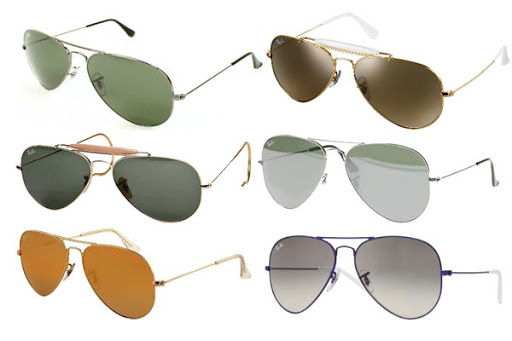 ray ban aviator style sunglasses