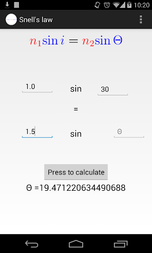 Snell's Law