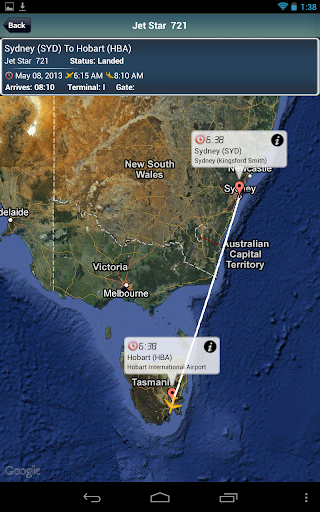 Hobart Airport +Flight Tracker