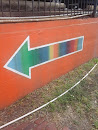 Spectrum Arrow Mural