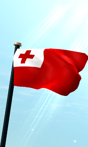 Tonga Flag 3D Live Wallpaper