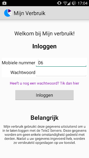 【免費通訊App】MijnVerbruik - Tele2 - Widget-APP點子