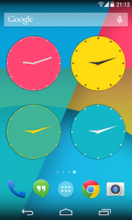 Wow KitKat Clock Widgets - screenshot thumbnail