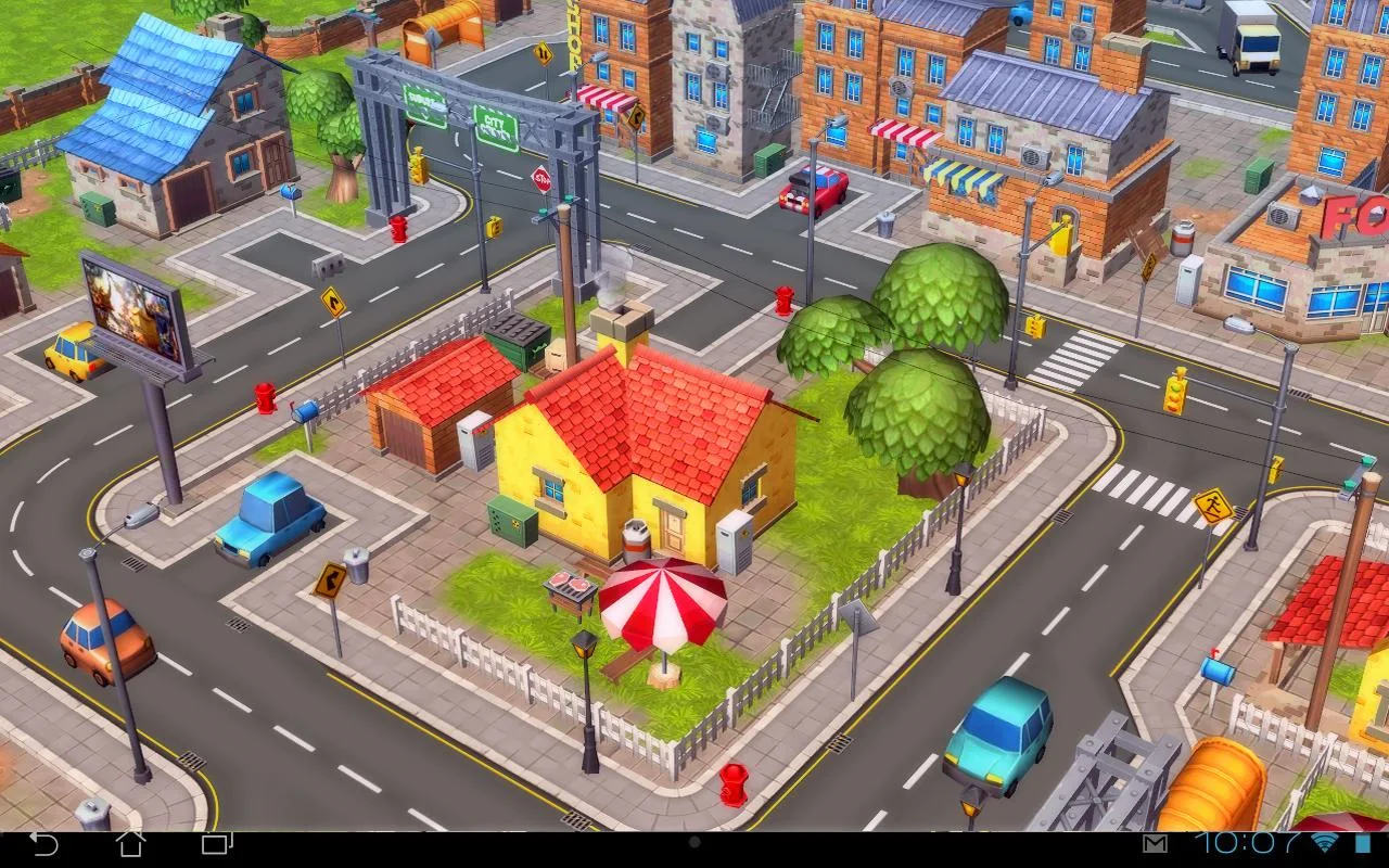 Cartoon City 3D live wallpaper - screenshot