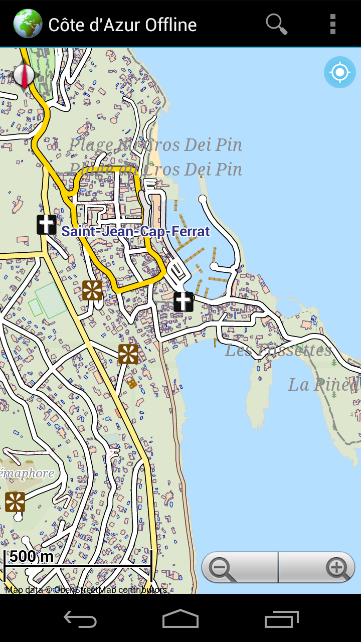 Offline Map Côte dAzur France Screen 2