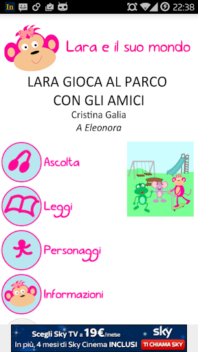 Lara al parco con gli amici