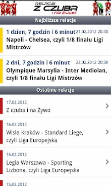Relacje Z czuba i na żywo