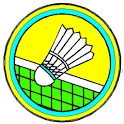 Badminton score logo