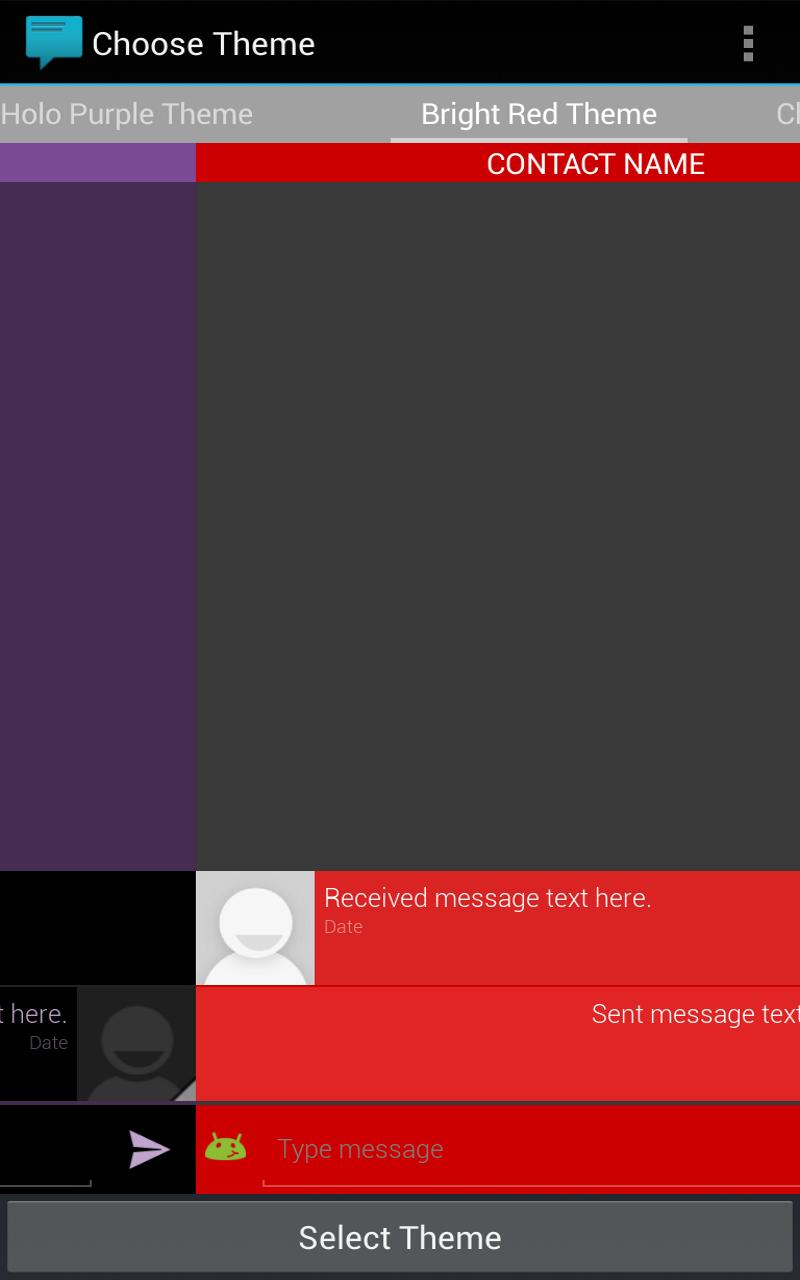 Sliding Messaging Theme Engine Screen 3