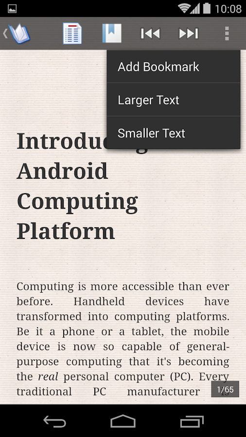    ePub Reader for Android- screenshot  