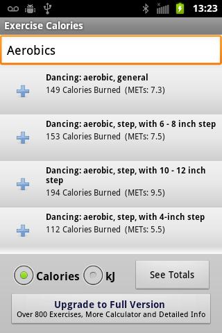 Exercise Calorie Calculator