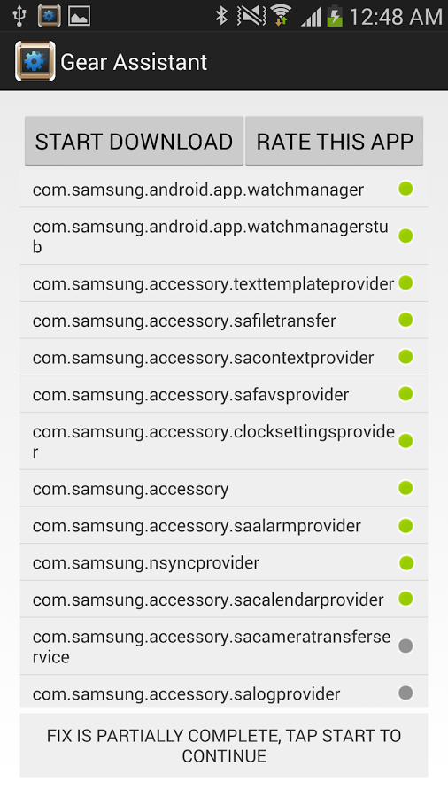 Gear Manager Assistant Screen 2
