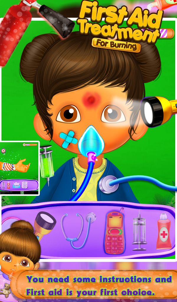 First Aid Treatment - Burning Screen 1