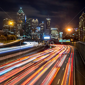 Atlanta by Shalabh Sharma - City,  Street & Park Night