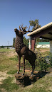 Bull Elk Statue