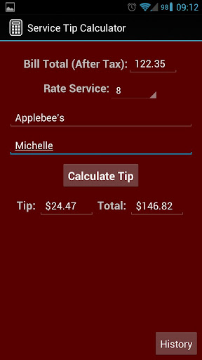 Service Tip Calculator
