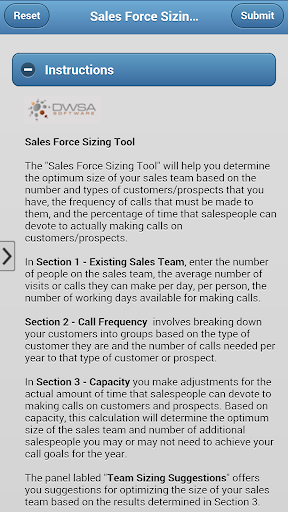 【免費商業App】Sales Force Sizing Tool-APP點子