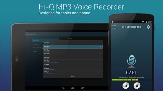 Hi-Q MP3 Voice Recorder (Free) - screenshot thumbnail