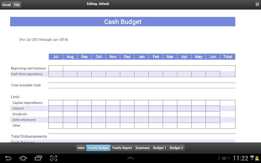 Cash Budget App