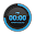 Dashing Blue HD Digital Clock Download on Windows
