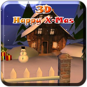 3D Happy X-Mas logo