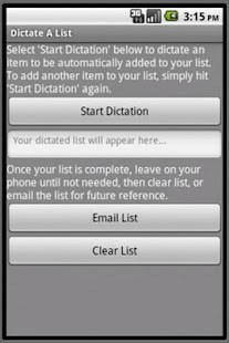 List Dictation