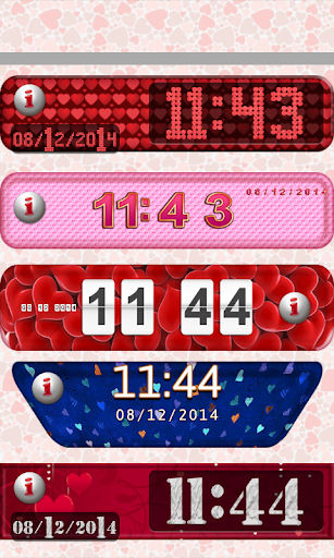 Hearts Clock Widget