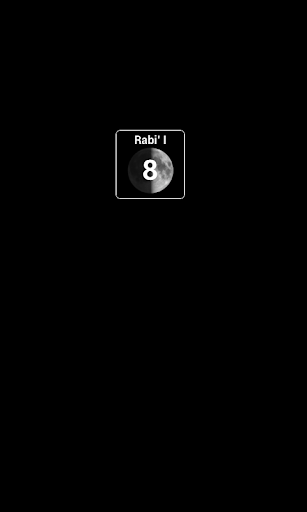 Hijri Date +Moon Phase Widget