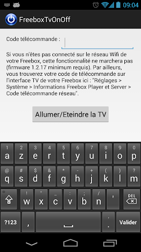 Freebox TV On Off