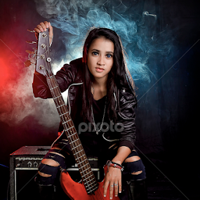 ROKCER GIRL by Zoelman Rf - People Musicians & Entertainers