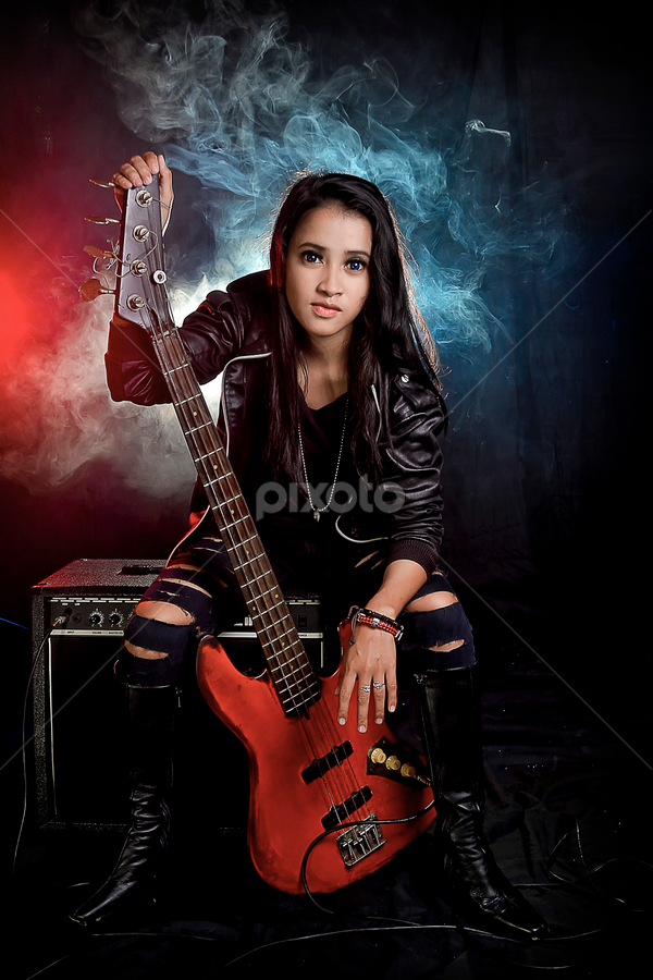 ROKCER GIRL by Zoelman Rf - People Musicians & Entertainers