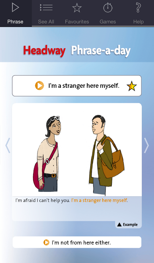 Android application Headway Phrase-a-day screenshort