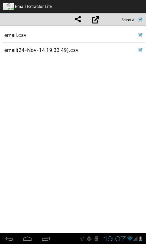   Email Extractor Lite – Capture d'écran 