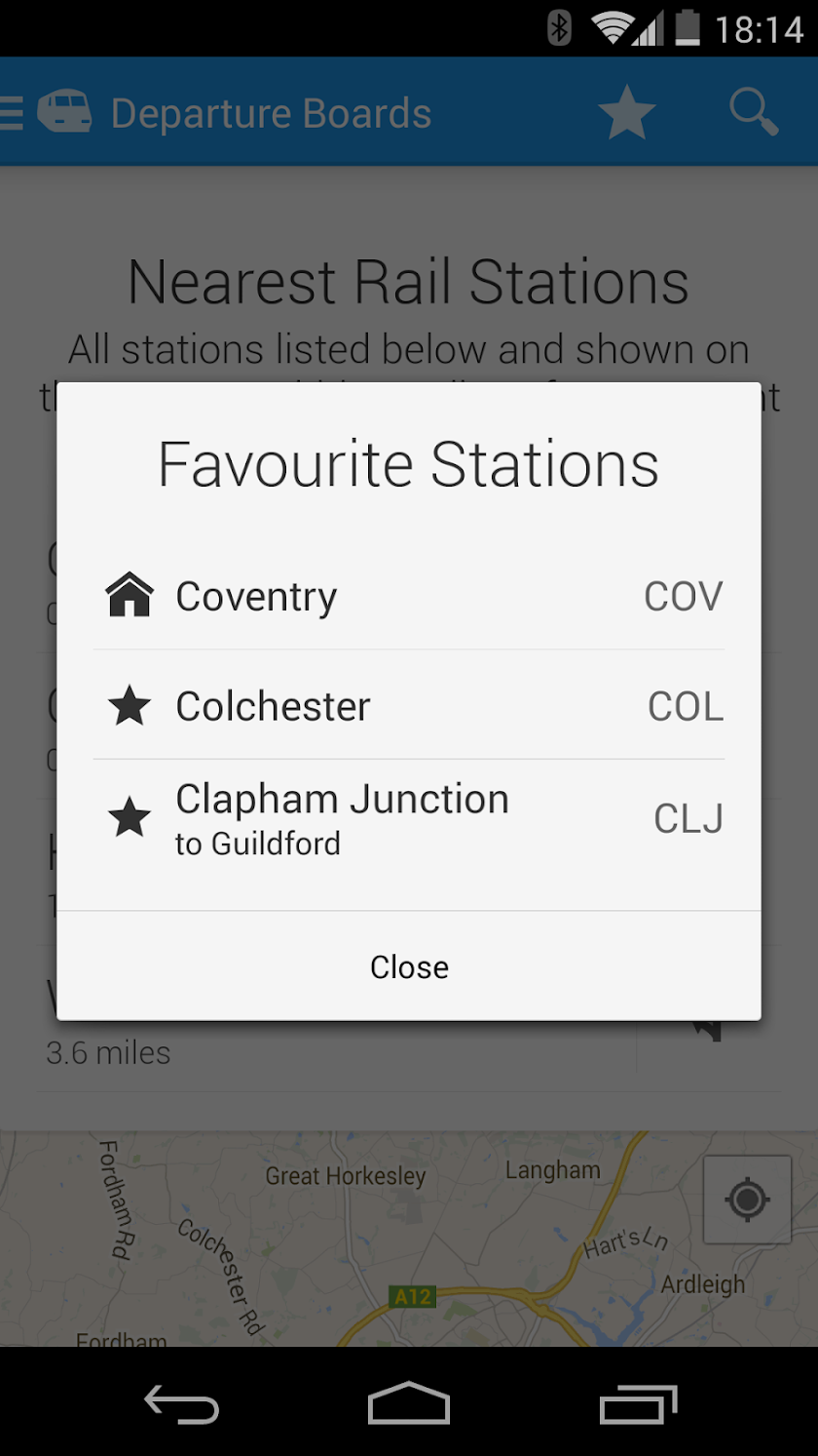 Realtime Trains Screen 3