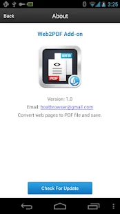 Boat Web2PDF Add-on - screenshot thumbnail