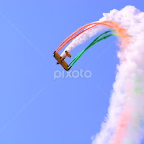 INDIAN TRI COLOUR by Navaneetharaj P - Transportation Airplanes