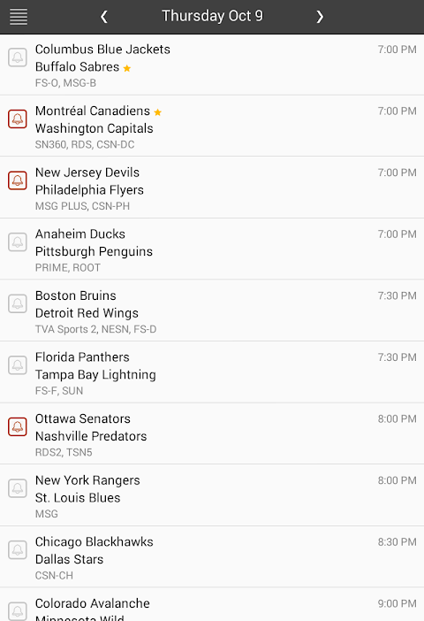 NHL Hockey Schedule & Scoresのおすすめ画像1