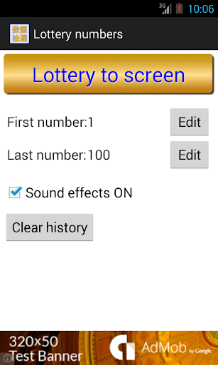 Lottery numbers