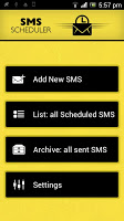 Advance SMS Scheduler APK Gambar Screenshot #1