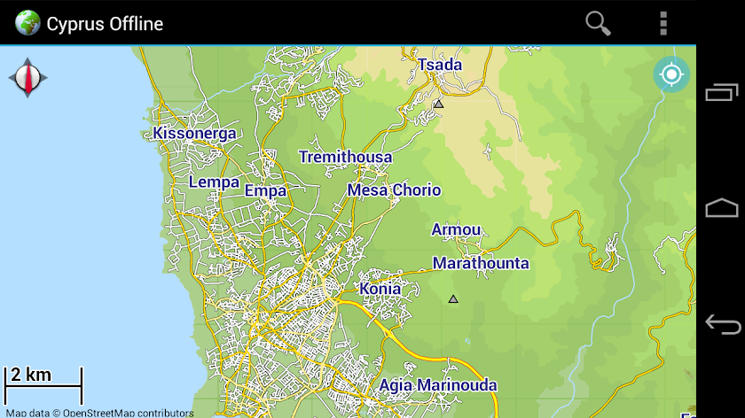 Offline Map Cyprus Screen 2