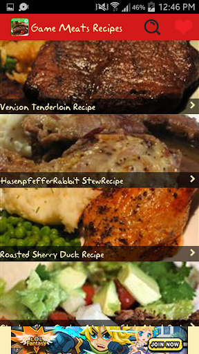 Game Meats Recipes