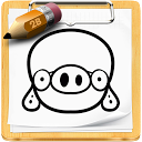 How to draw game characters mobile app icon