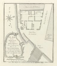 Plattegrond van het huis van Léon Brethous in Bayonne