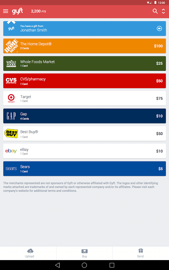 Gyft Mobile Gift Card Wallet Android Apps on Google Play